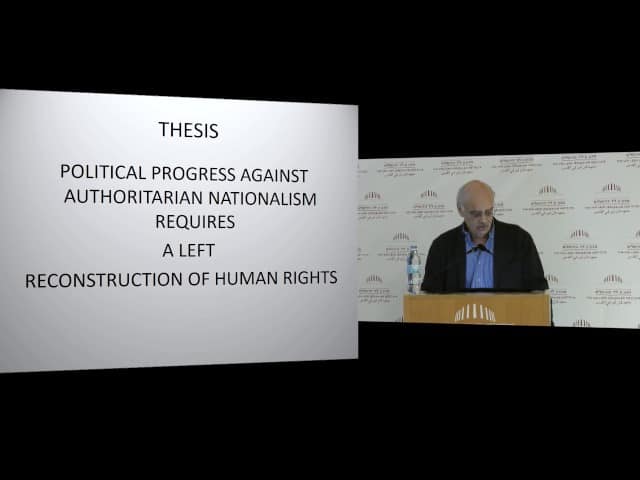 Problems of Progress: Human Rights and the Rights Character of the Human | Prof. Jay M. Bernstein