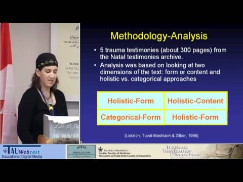 Trauma Testimony Discourses/The Telling of Trauma: What Can Testimonies Tell Us about Coping and(..)