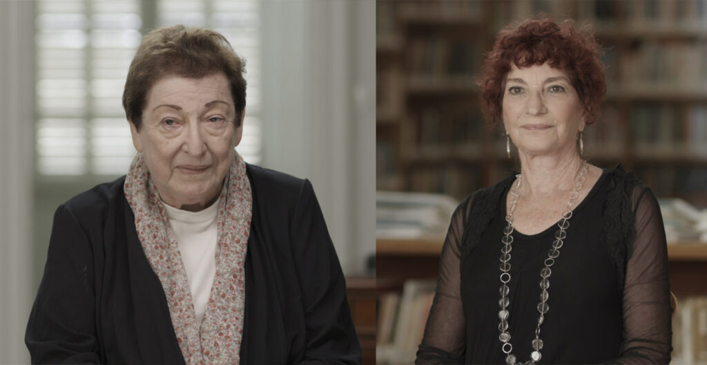 Hanna Herzog and Naomi Chazan in a still from the series. Photo credit: Tanya Aizikovich