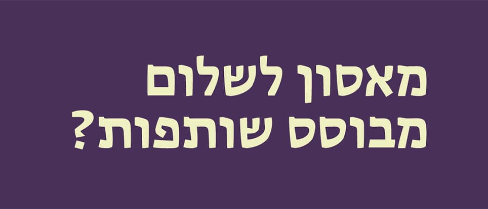 מאסון לשלום מבוסס שותפות?